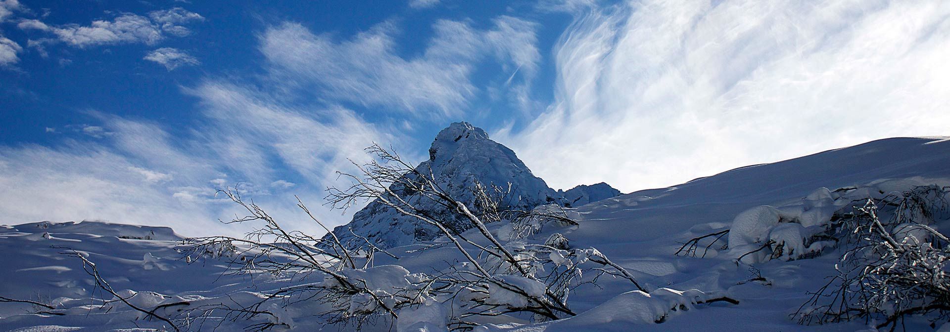 Bergwelt in Galtür im Winter